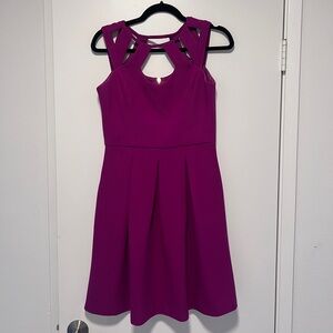 Betsey Johnson Cut Out Fit & Flare Sleeveless Dress